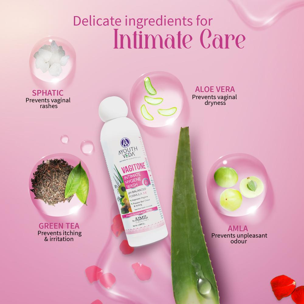 Vagitone Intimate Hygiene Wash with Butea to Prevent Itchiness & Maintain Healthy Flora