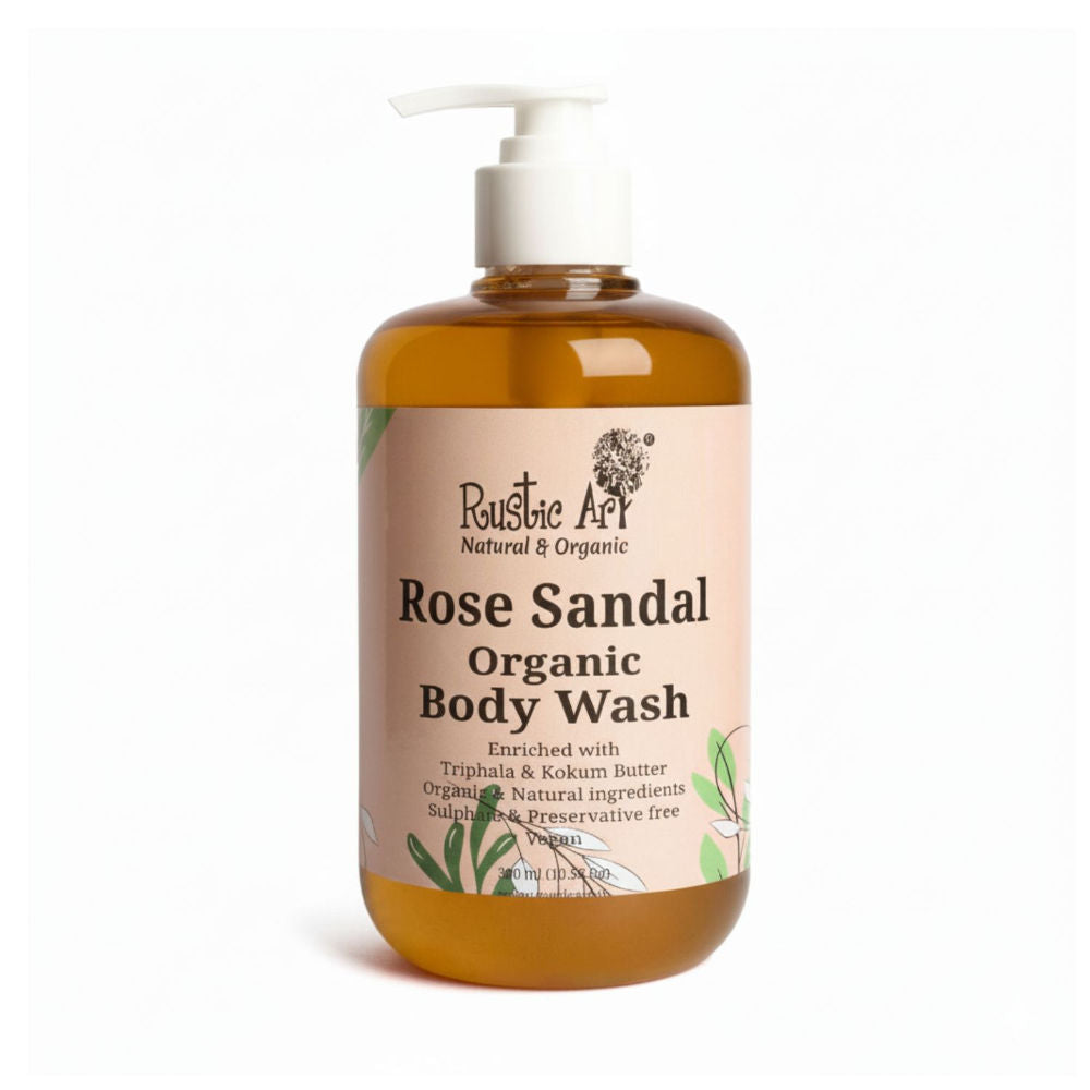 Organic Rose Sandal Body Wash