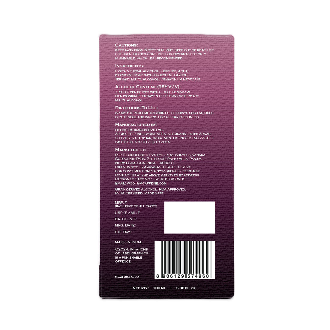 Fien Cherry Wine Perfume For Women