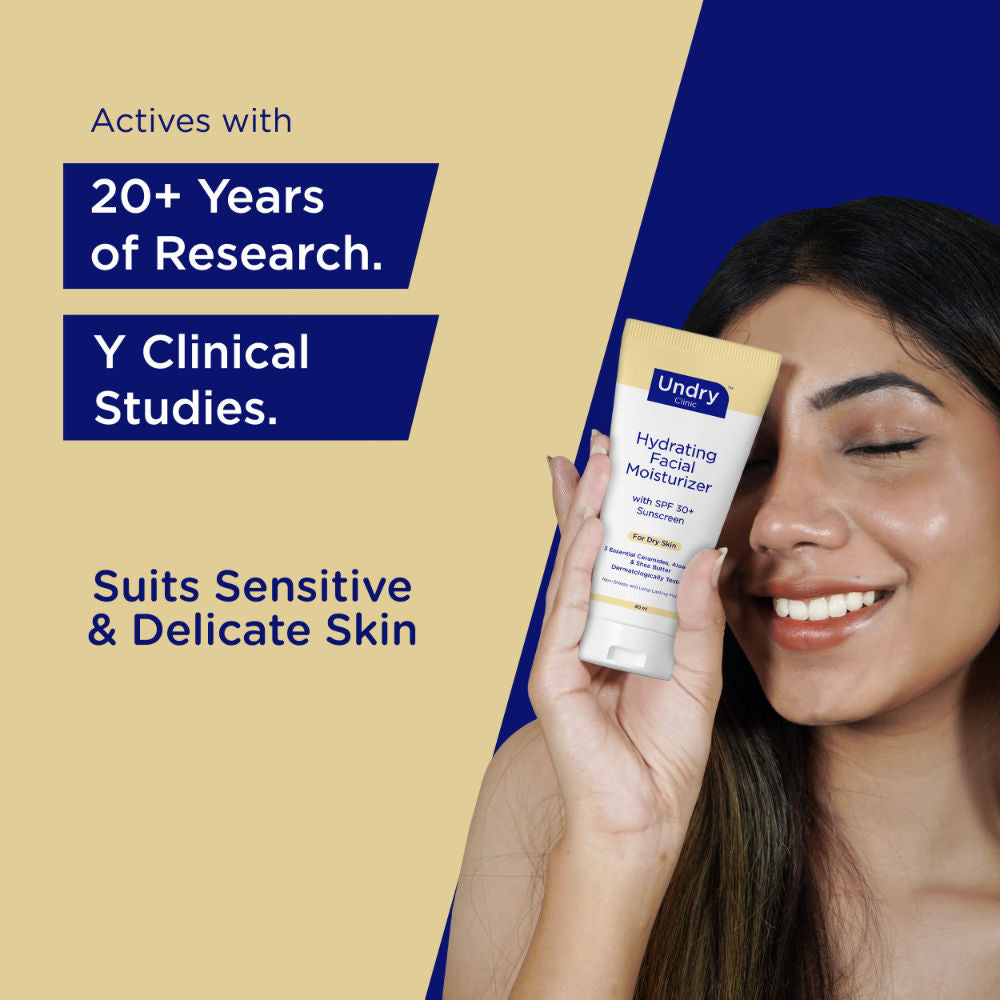 Facial Moisturizer With Sunscreen SPF 30+ For Dry Skin