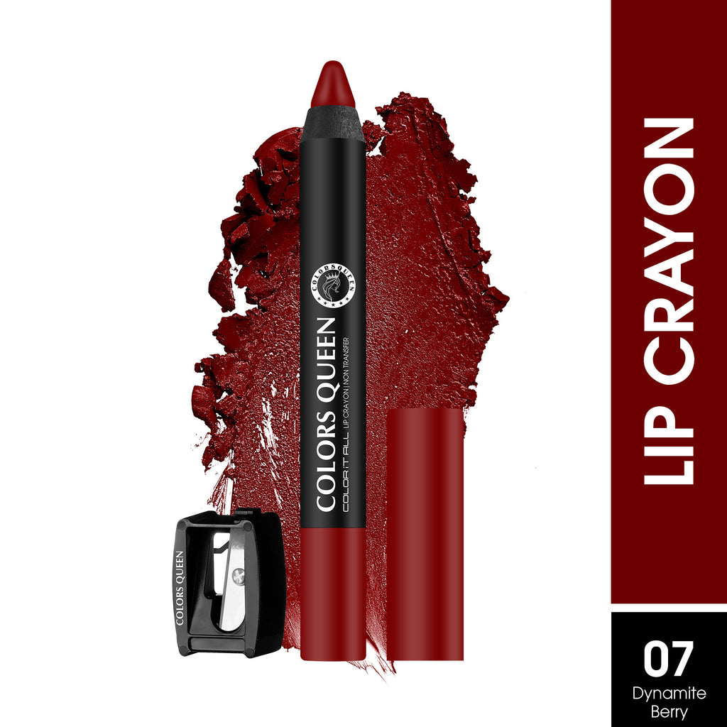Color It All Non Transfer Matte Lip Crayon - 07 Dynamitte Berry