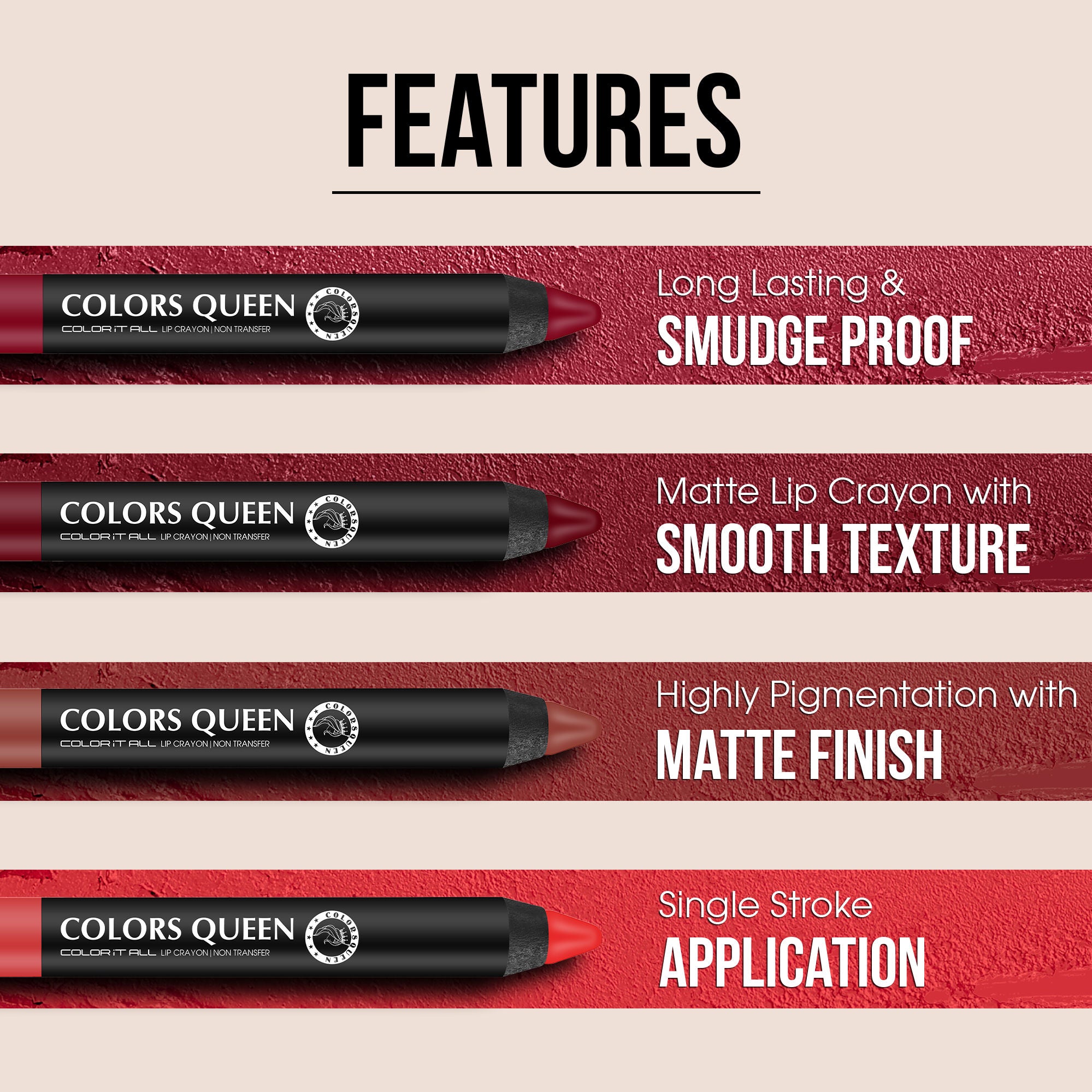 Color It All Non Transfer Matte Lip Crayon
