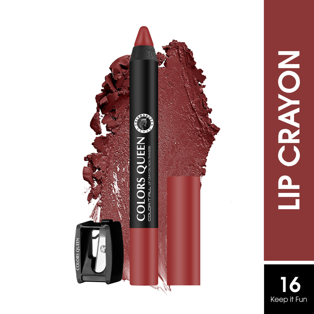 Color It All Non Transfer Matte Lip Crayon - 16 Keep It Fun