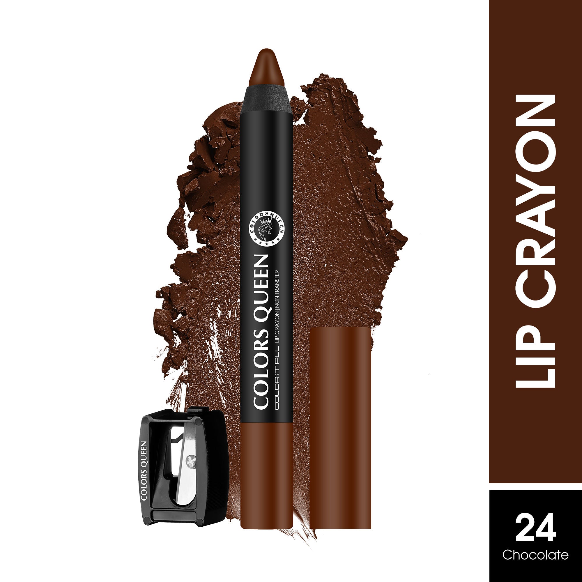 Color It All Non Transfer Matte Lip Crayon - 24 Chocolate