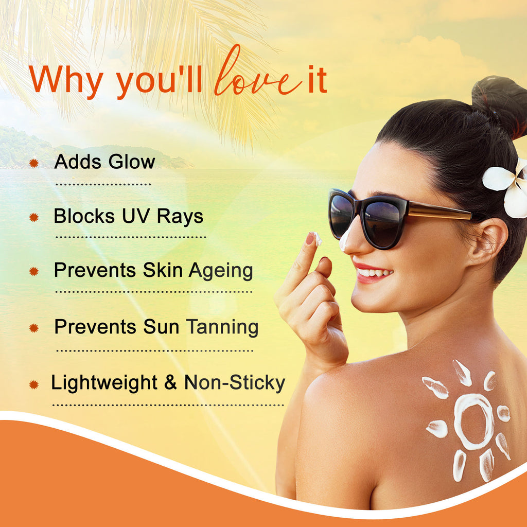 Vitamin C Sunscreen Cream With Goodness Of Coconut & Papaya For Sun Protection