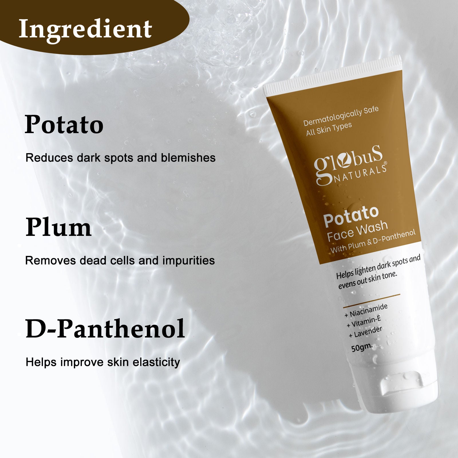 Potato Face Wash With Plum & D - Panthenol