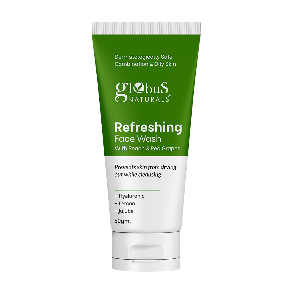 Refreshing Face Wash With Peach & Red Grapes