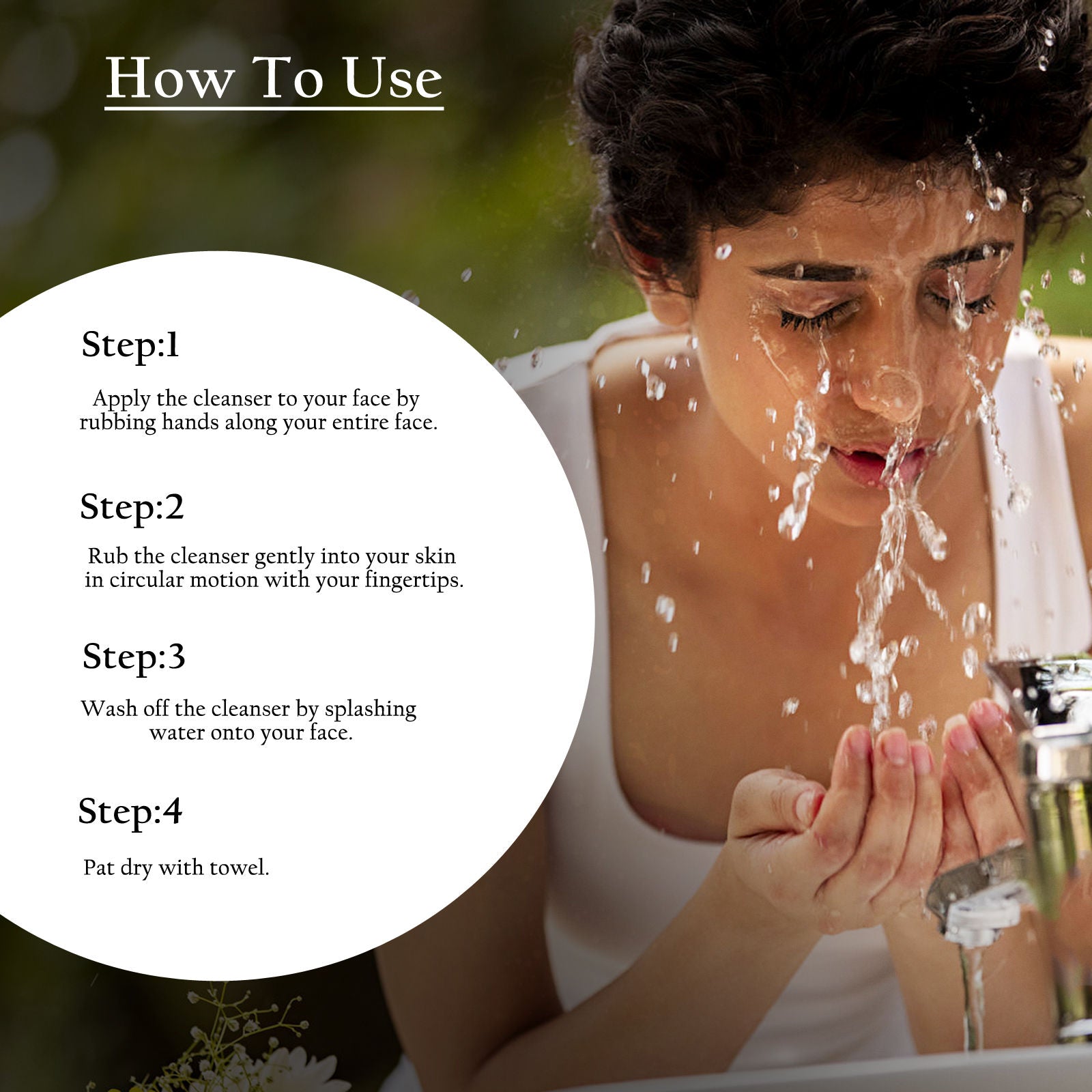 Refreshing Face Wash With Peach & Red Grapes