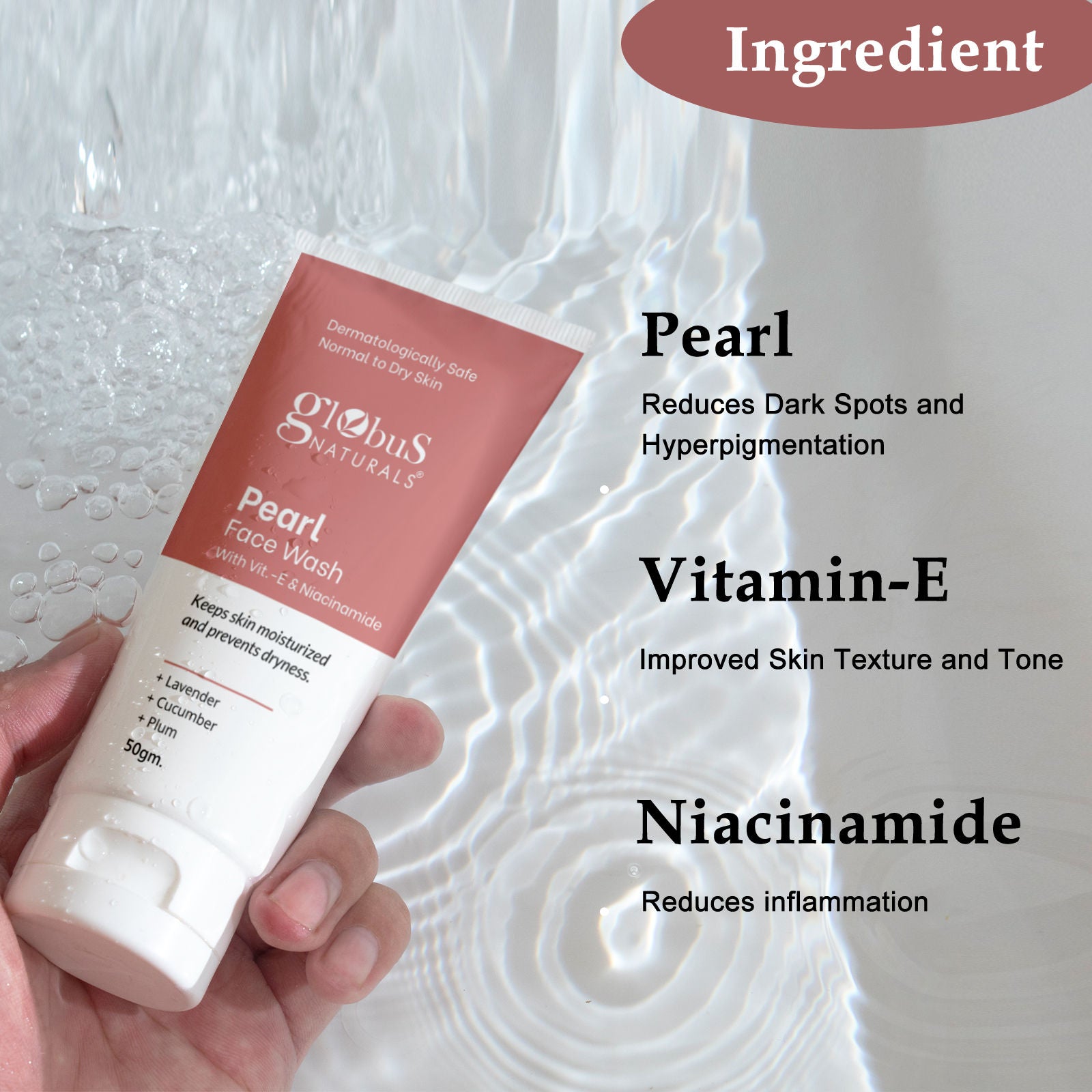 Pearl Face Wash With Vitamin - E & Niacinamide