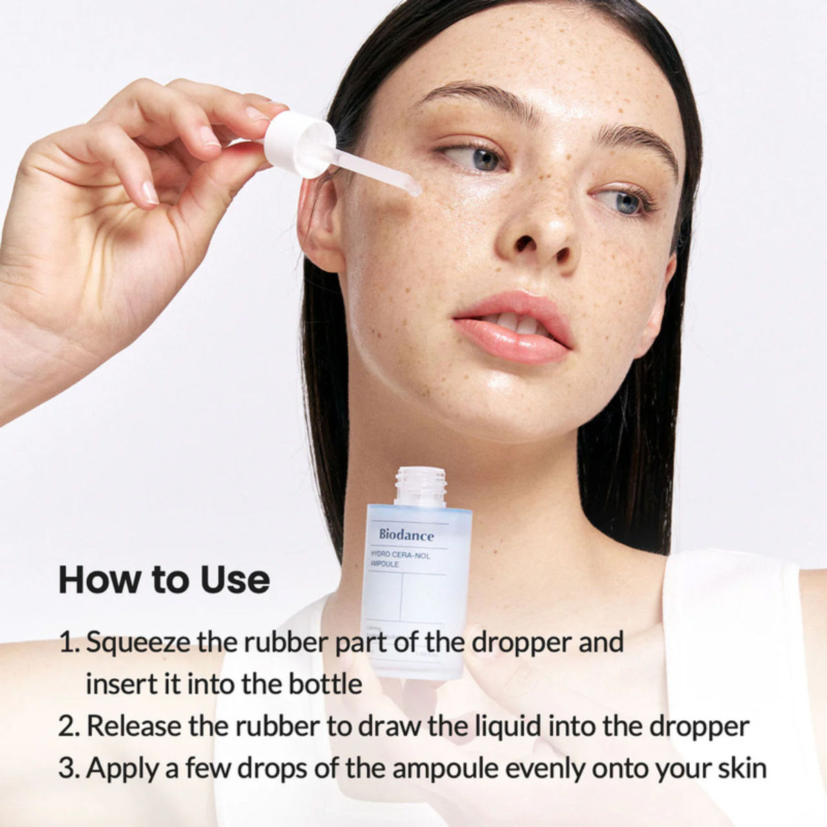 Hydro Cera-nol Ampoule, Moisturizing Korean Face Serum with Hyaluronic Acid & Ceramides