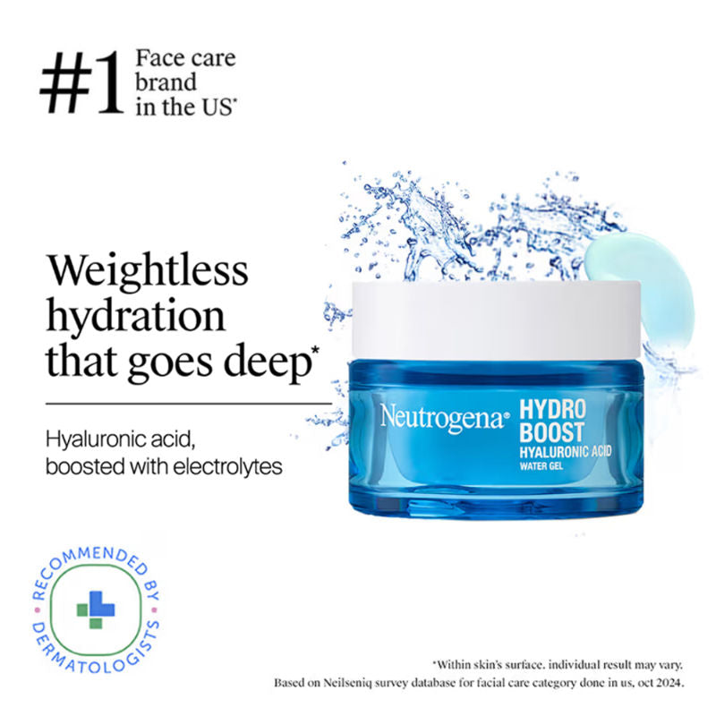 Hydro Boost Hyaluronic Acid Water Gel Light Face Moisturizer For Normal, Dry & Oily Skin