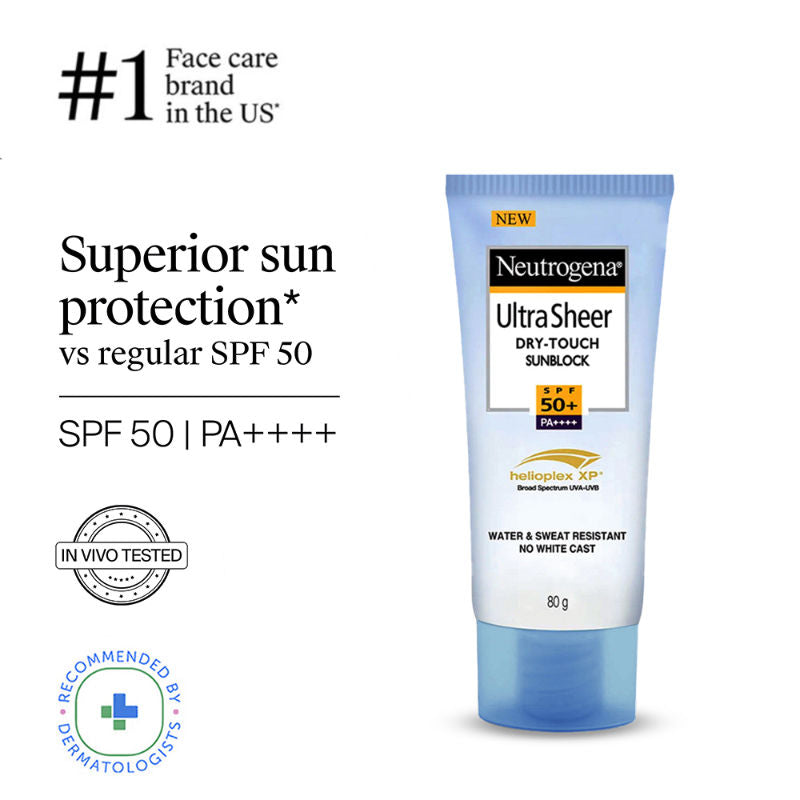 Ultrasheer SPF50+ PA++++ Ultra Light Moisturizing Face Sunscreen Oily & Sensitive Skin
