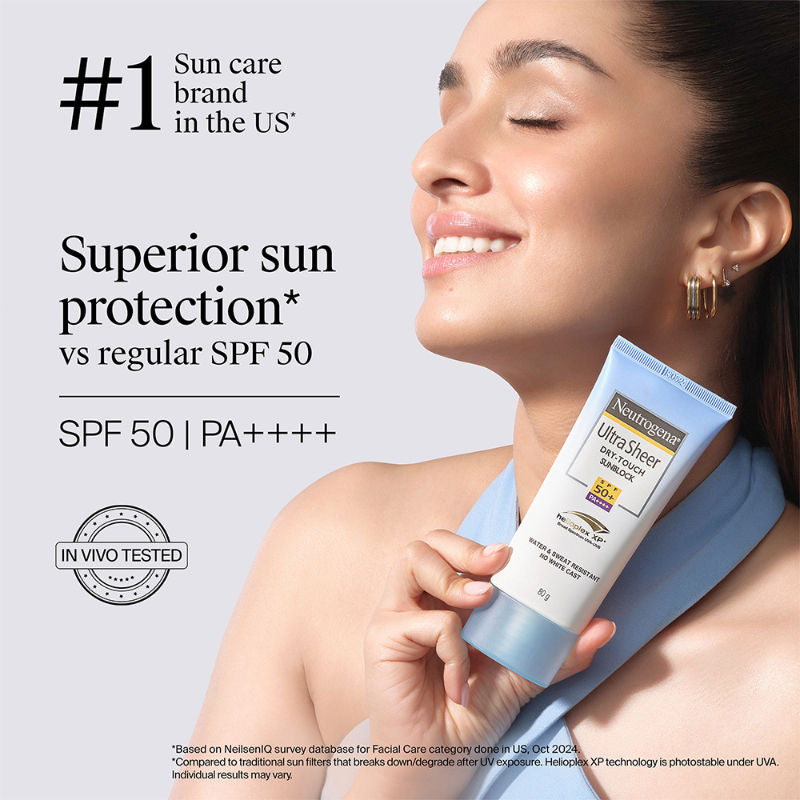 Ultrasheer SPF50+ PA++++ Ultra Light Moisturizing Face Sunscreen Oily & Sensitive Skin