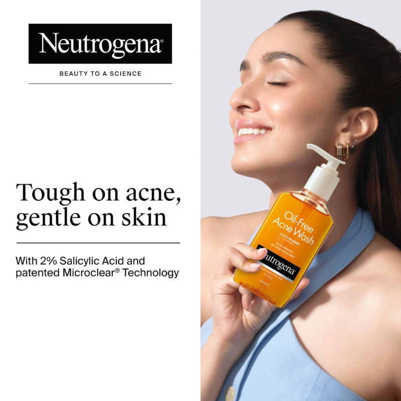 Oil Free Acne Cleansing Face Wash with 2% Salicylic Acid for Acne Prone & Oily Skin