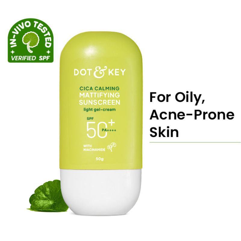 Cica Calming Mattifying Sunscreen In-Vivo Tested SPF 50+ PA++++, With Niacinamide