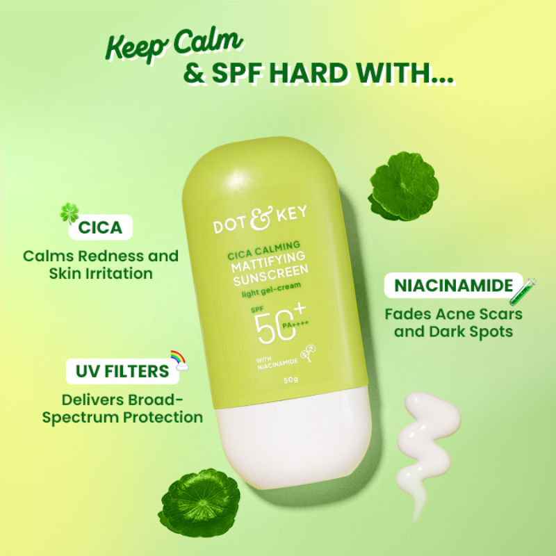 Cica Calming Mattifying Sunscreen In-Vivo Tested SPF 50+ PA++++, With Niacinamide