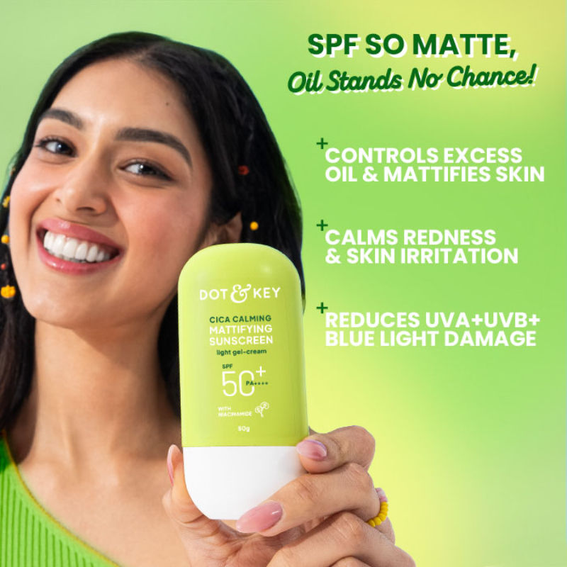 Cica Calming Mattifying Sunscreen In-Vivo Tested SPF 50+ PA++++, With Niacinamide