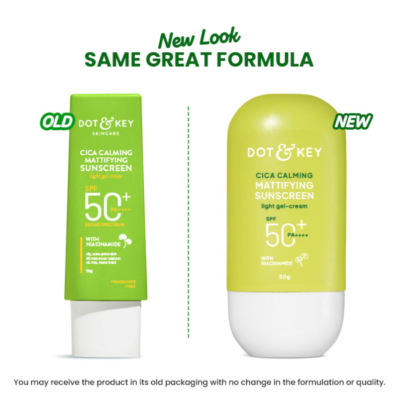 Cica Calming Mattifying Sunscreen In-Vivo Tested SPF 50+ PA++++, With Niacinamide