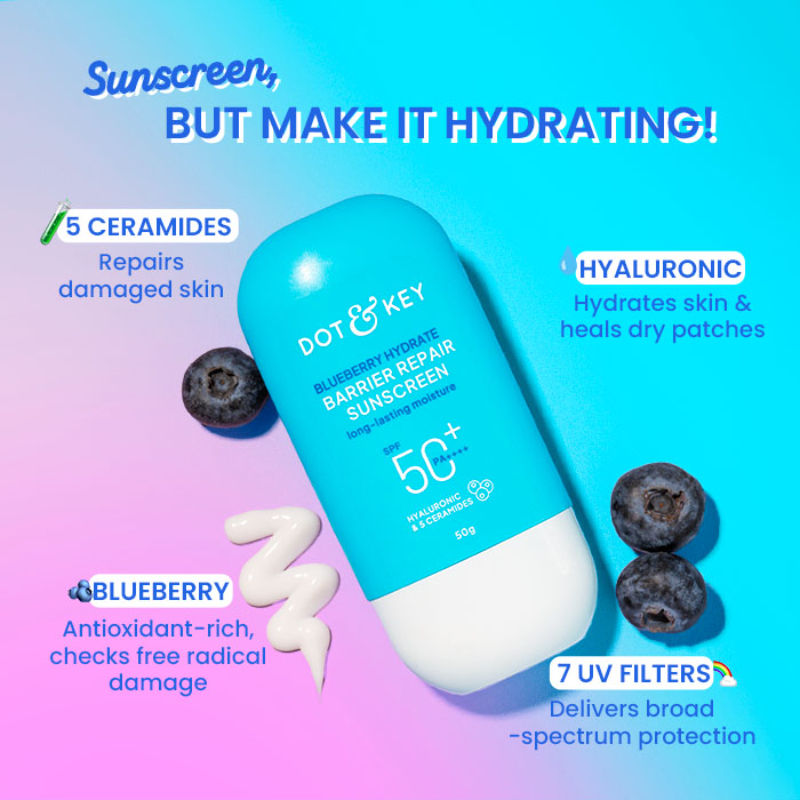Blueberry Hydrate Barrier Repair Sunscreen SPF 50+ PA++++ In-Vivo Tested