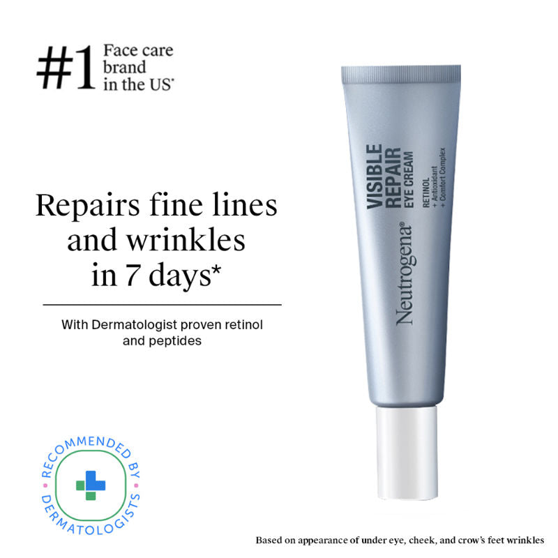 Visible Repair Retinol + Peptide Night Eye Cream For Anti-Ageing, Dark Circles & Wrinkles