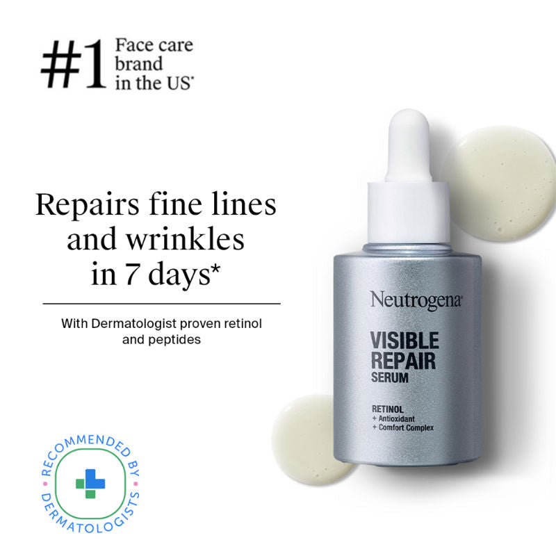 Visible Repair Anti-Ageing Retinol + Peptide Night Face Serum For Wrinkles & Fine Lines