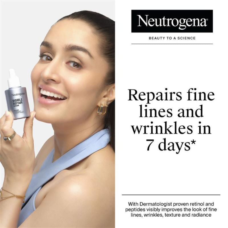 Visible Repair Anti-Ageing Retinol + Peptide Night Face Serum For Wrinkles & Fine Lines