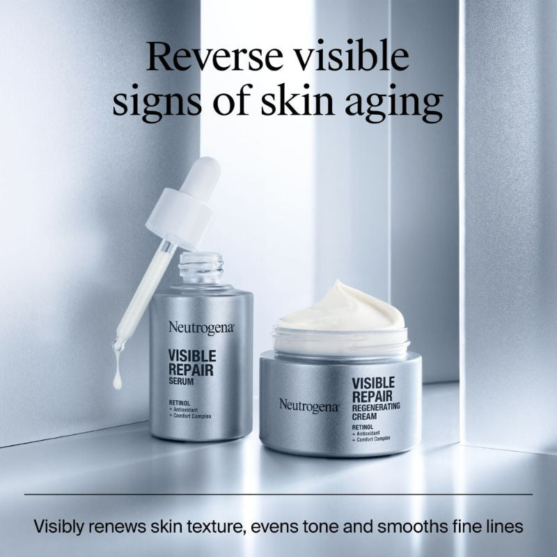 Visible Repair Retinol + Peptide Anti-Ageing Day & Night Cream For Wrinkles & Fine Lines