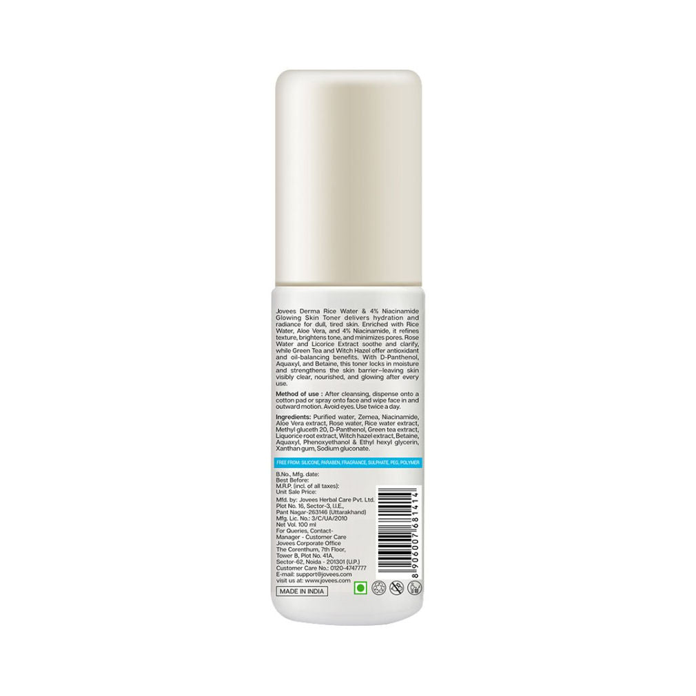 Derma Rice Water 4% Niacinamide Glowing Skin Toner