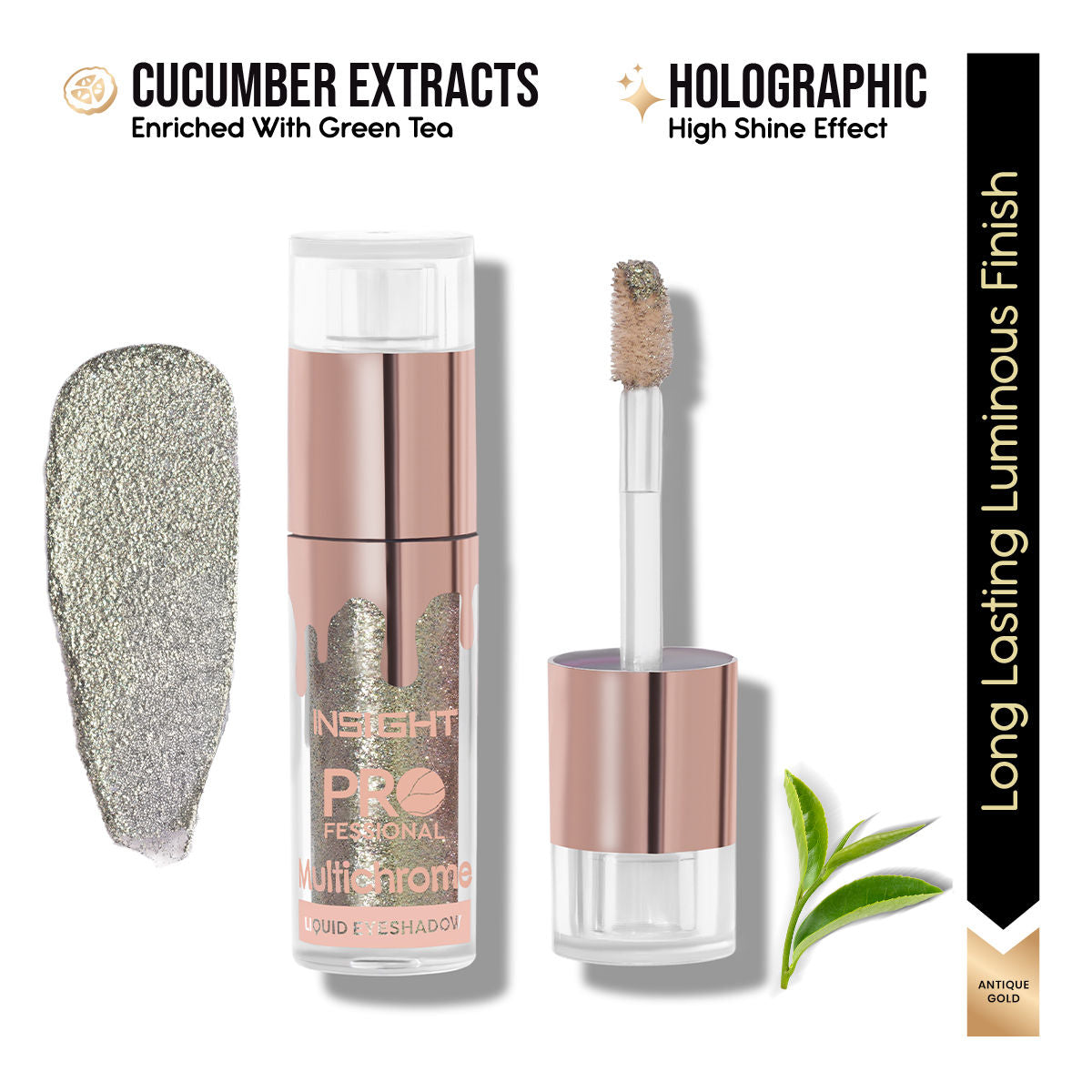 Professional Multichrome Liquid Eyeshadow - Antique Gold