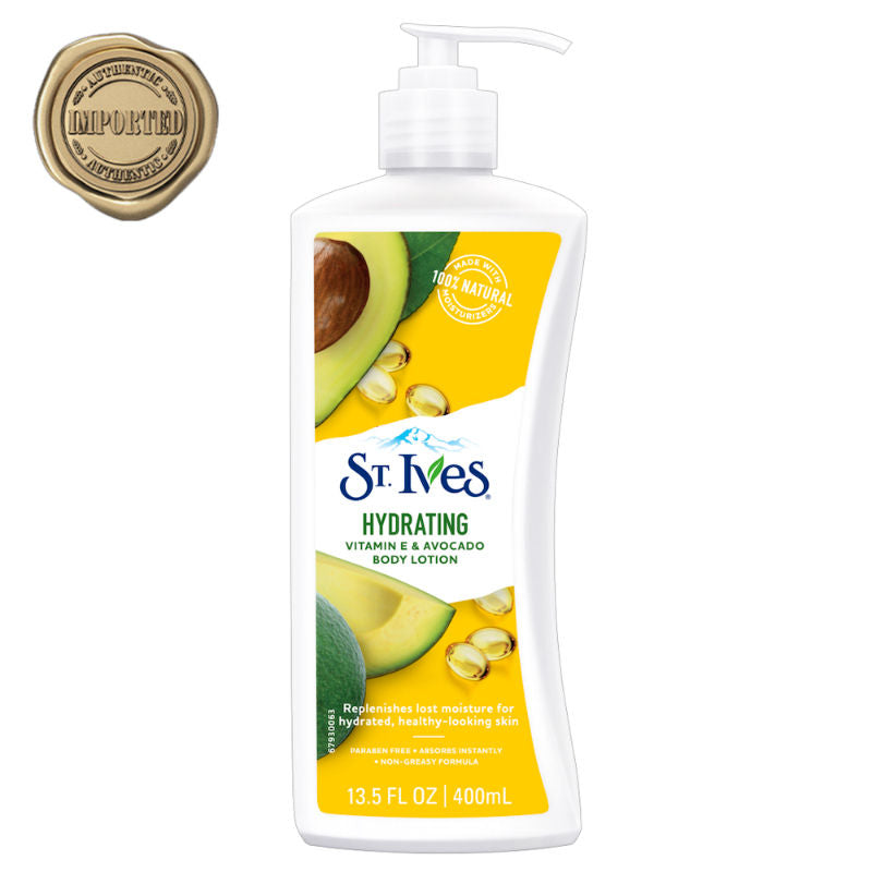 Hydrating Vitamin E & Avocado Body Lotion, 100% Natural Moisturizers