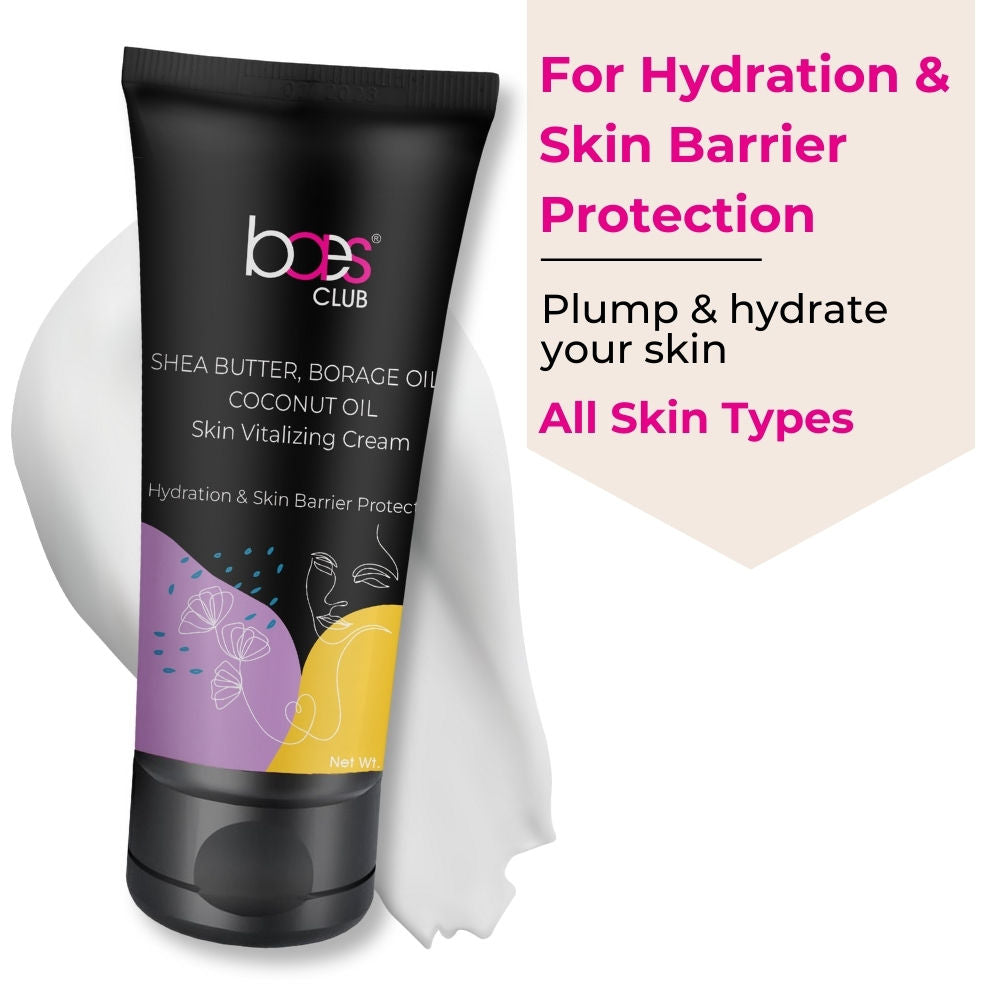 Skin Vitalising Cream With Shea Butter, Coconut Oil & Borage Oil Intense Hydration Unisex