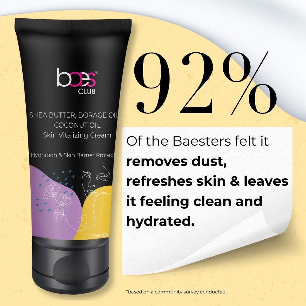 Skin Vitalising Cream With Shea Butter, Coconut Oil & Borage Oil Intense Hydration Unisex
