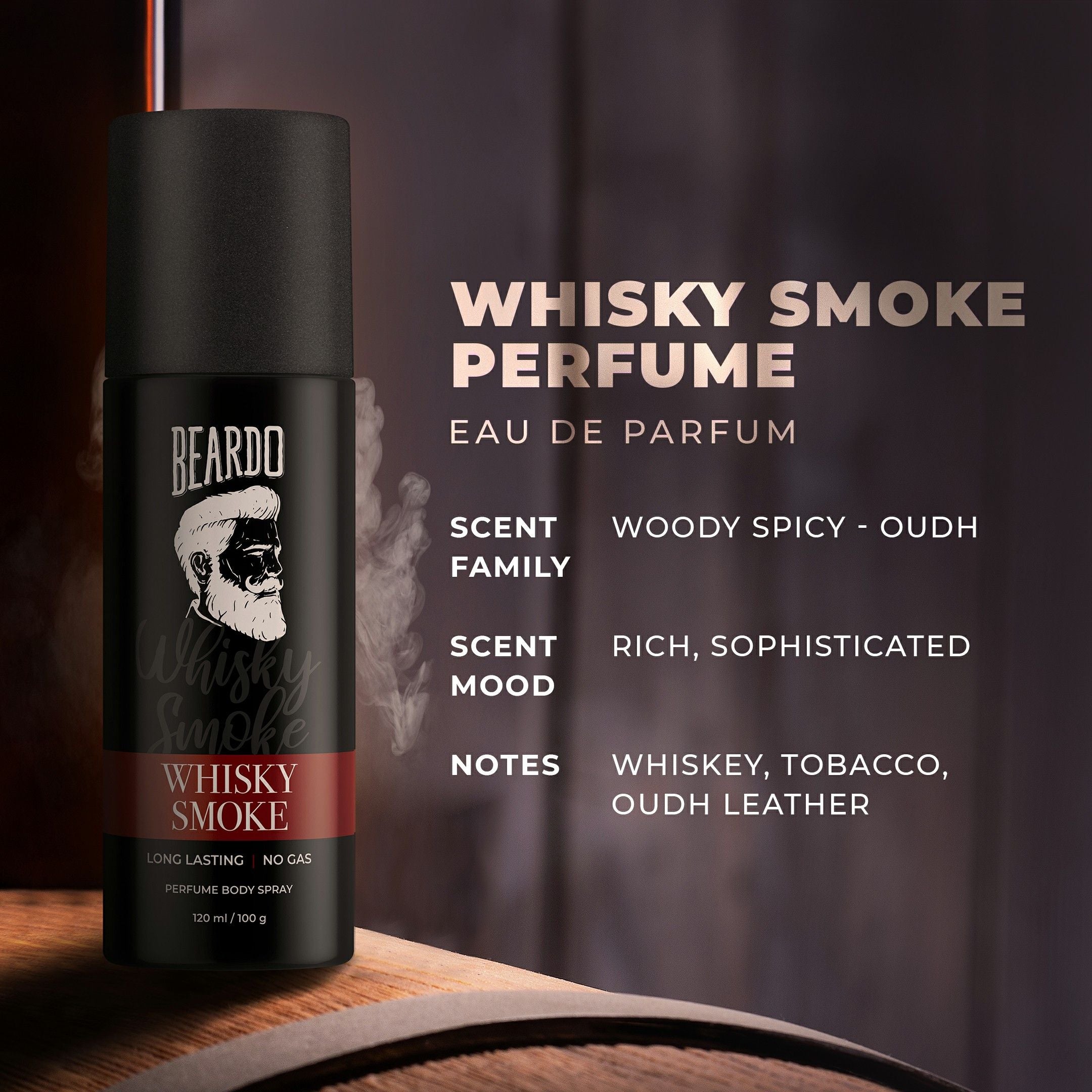Whisky Smoke Perfume Body Spray