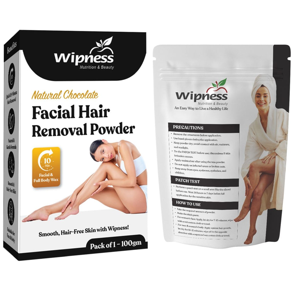 Natural Chocolate Facial Hair Removal Powder