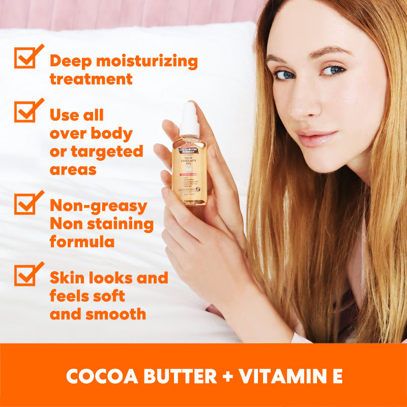 Cocoa Butter Face Therapy Oil For Dark Spots & Ageing Skin, Rosehip Fragrance