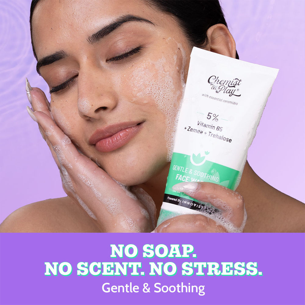 Gentle & Soothing Facewash, 100% soap & fragrance-free, Soothes & hydrates