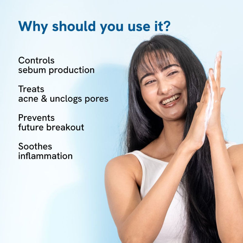2% Salicylic Acid Face Wash for Deep Cleaning, Acne Defense & Excess Oil Removal