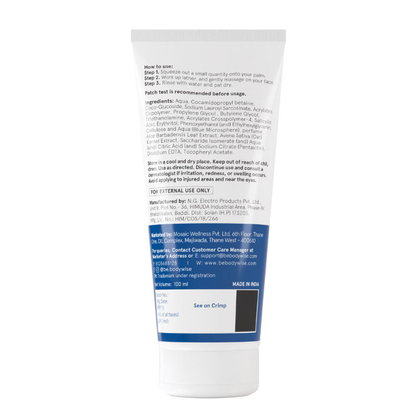 2% Salicylic Acid Face Wash for Deep Cleaning, Acne Defense & Excess Oil Removal