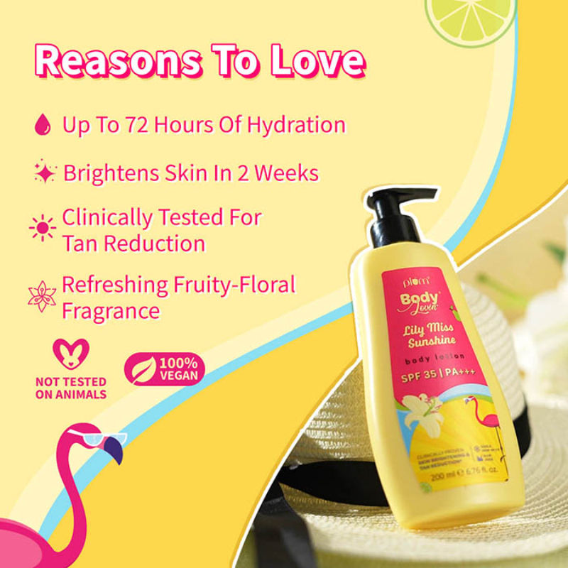 BodyLovin' Lily Miss Sunshine Sunscreen Body Lotion SPF 35 PA+++ For Tan Reduction & Hydration