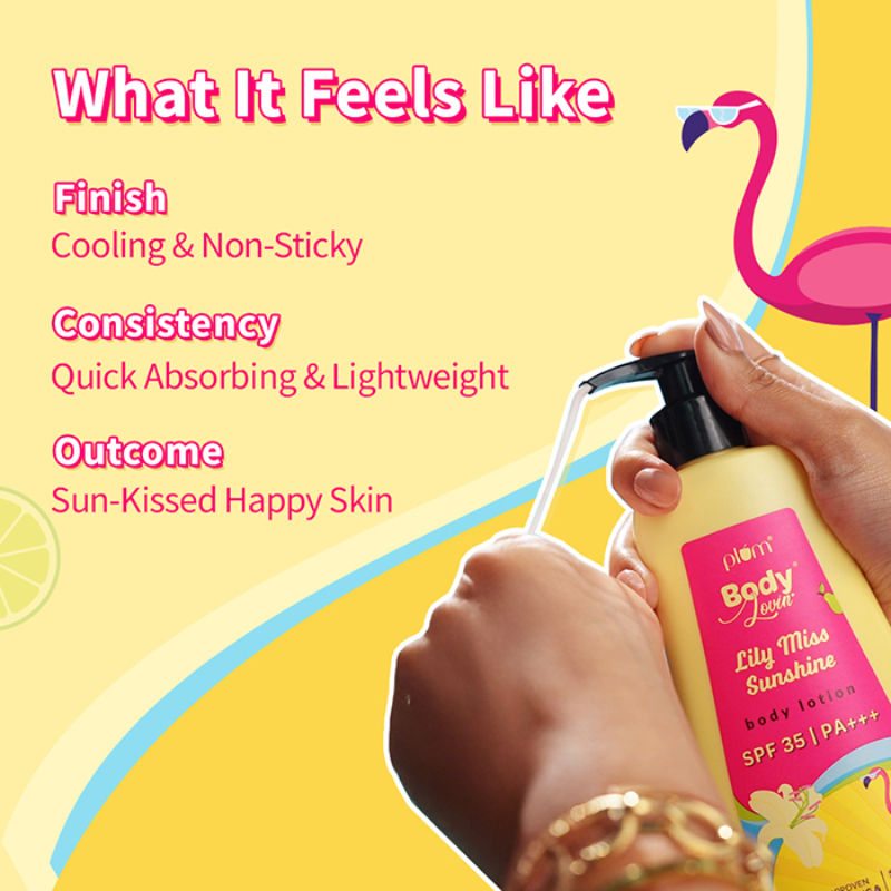 BodyLovin' Lily Miss Sunshine Sunscreen Body Lotion SPF 35 PA+++ For Tan Reduction & Hydration