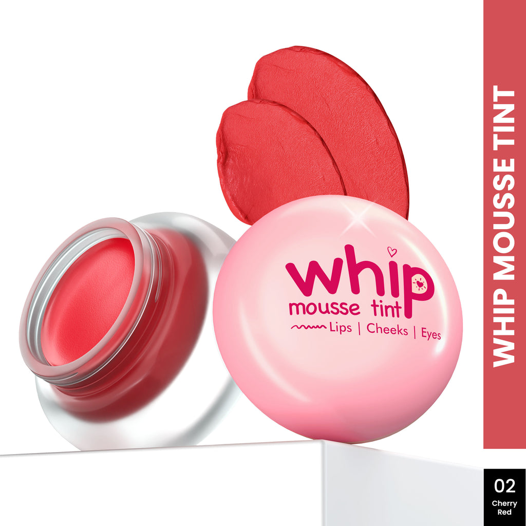Whip Mousse Tint For Lips, Eyes & Cheeks - Cherry Red