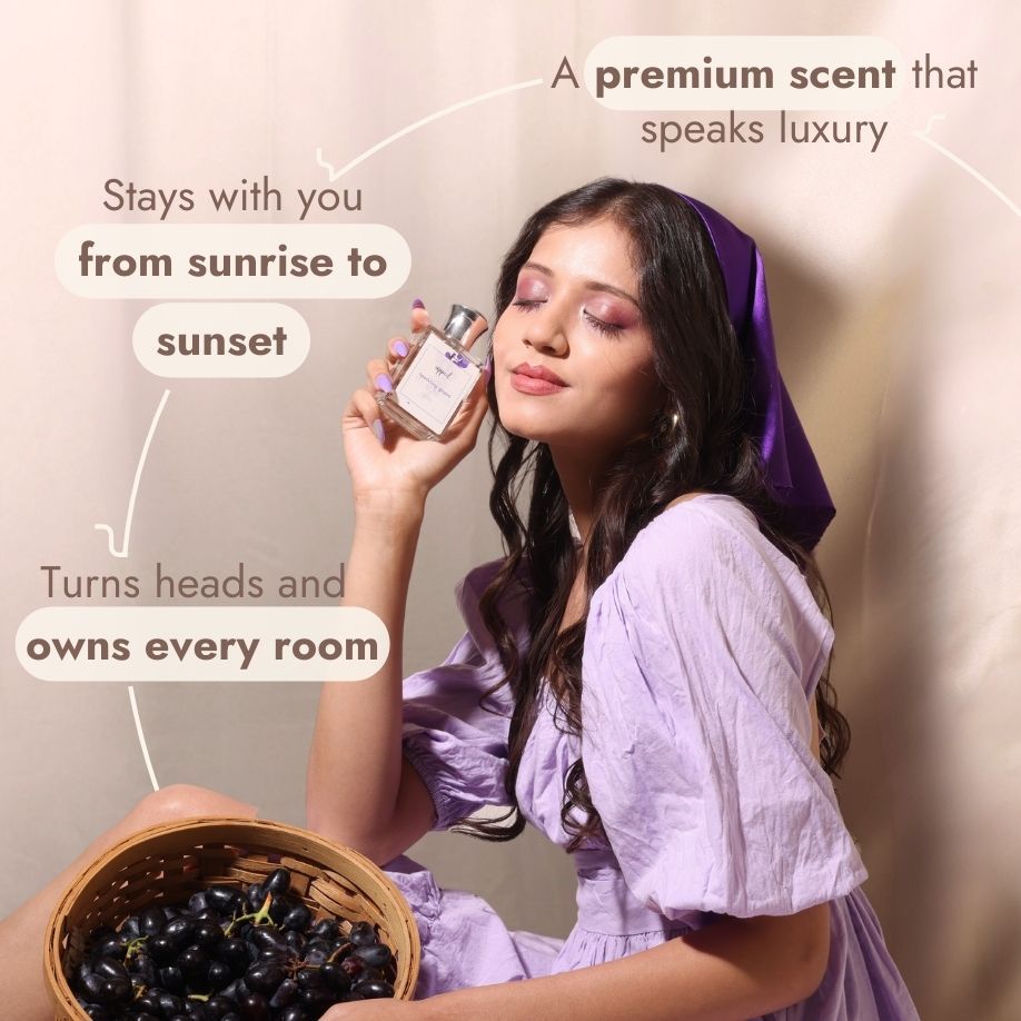 Sparkling Grape Eau De Parfum - Fruity, Floral & Vanilla Daytime Perfume