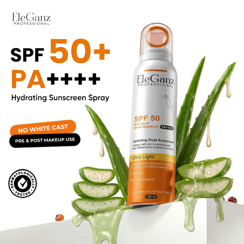 Hydrating Sunscreen Spray SPF 50 PA++++ With Hyaluronic Acid, Aloe Vera Extract