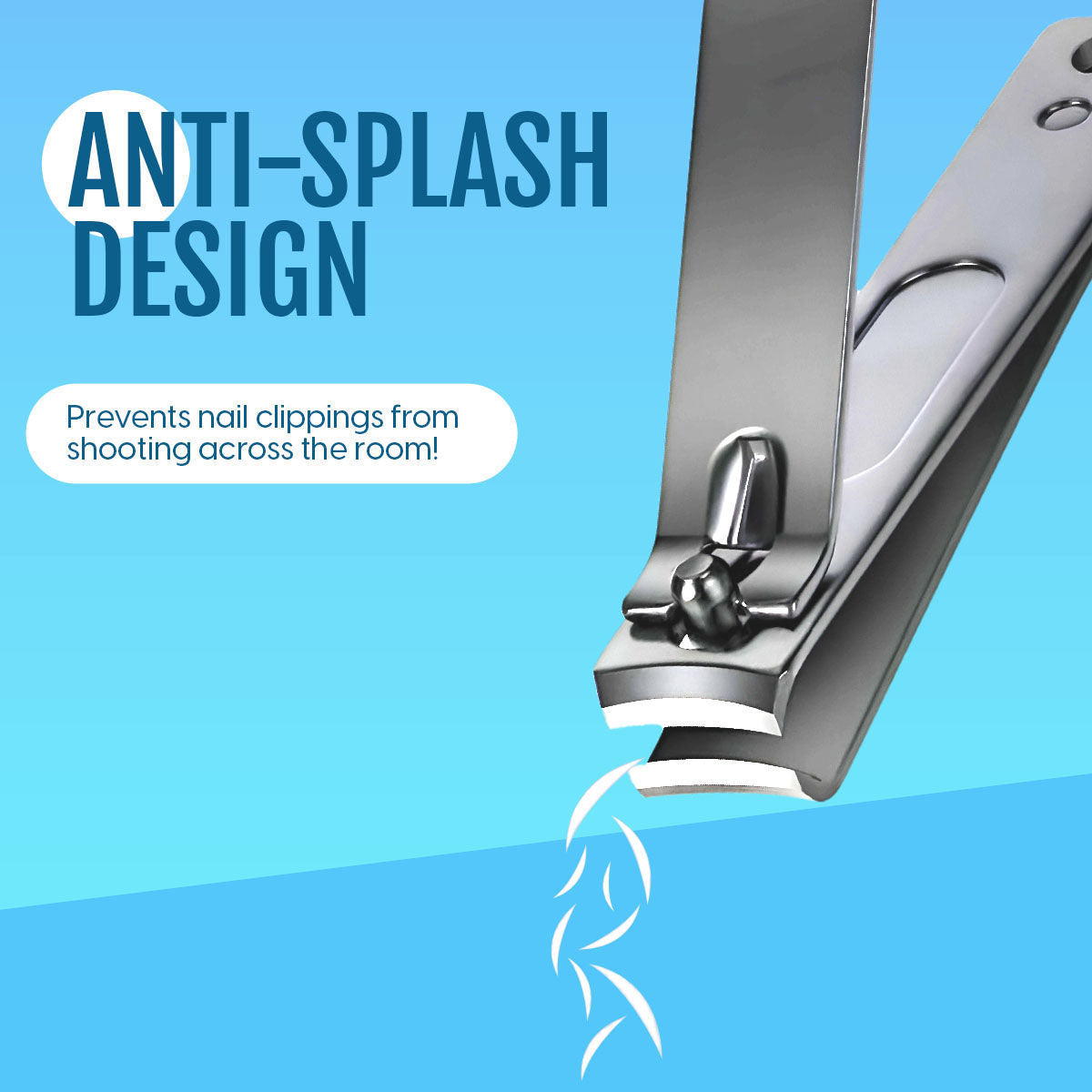 Nail Cutter Stainless Steel Finger Nail Clipper Toe Nail Trimmer for Manicure, Pedicure