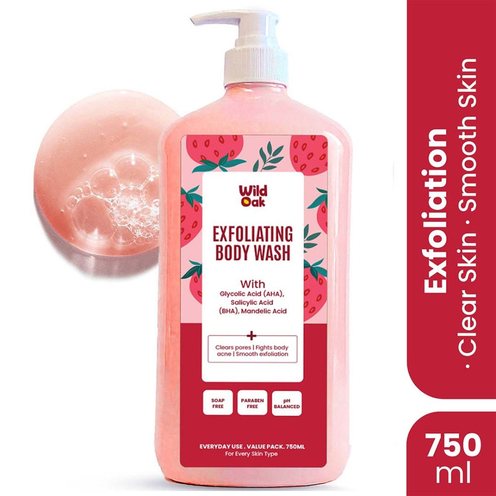 Exfoliating Body Acne, Smooths Bumps & Strawberry Skin Body Wash