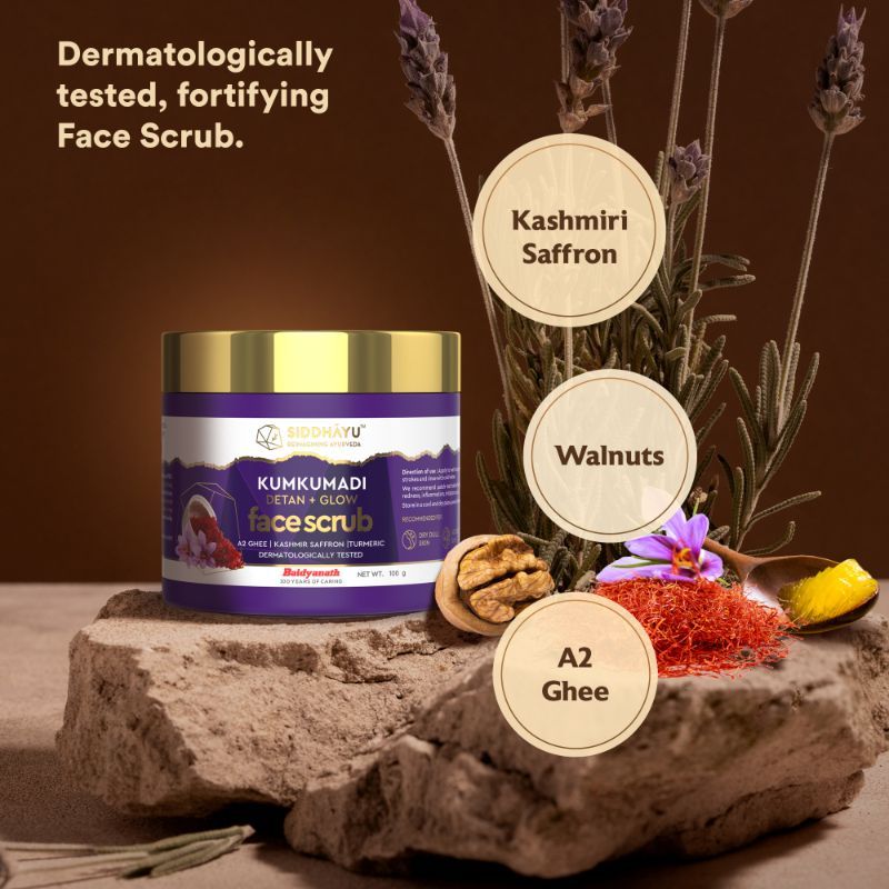 Kumkumadi Detan + Glow Face Scrub