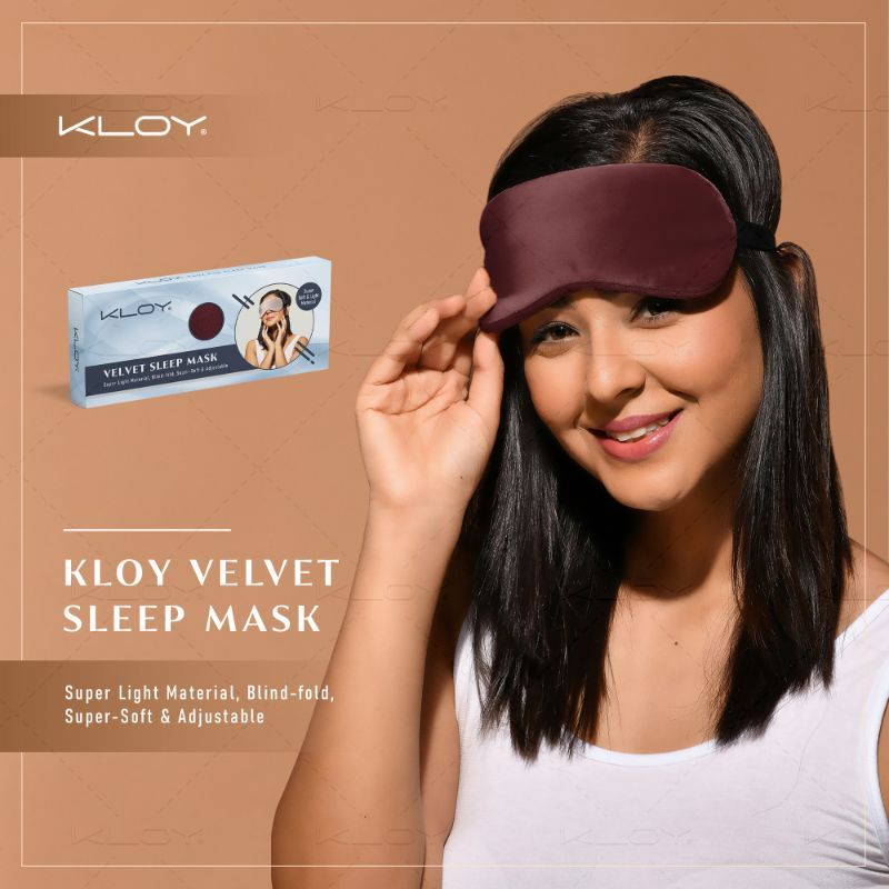 Breathable Sleep Eye Mask - Maroon