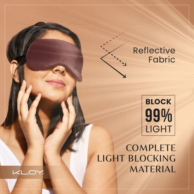 Breathable Sleep Eye Mask - Maroon