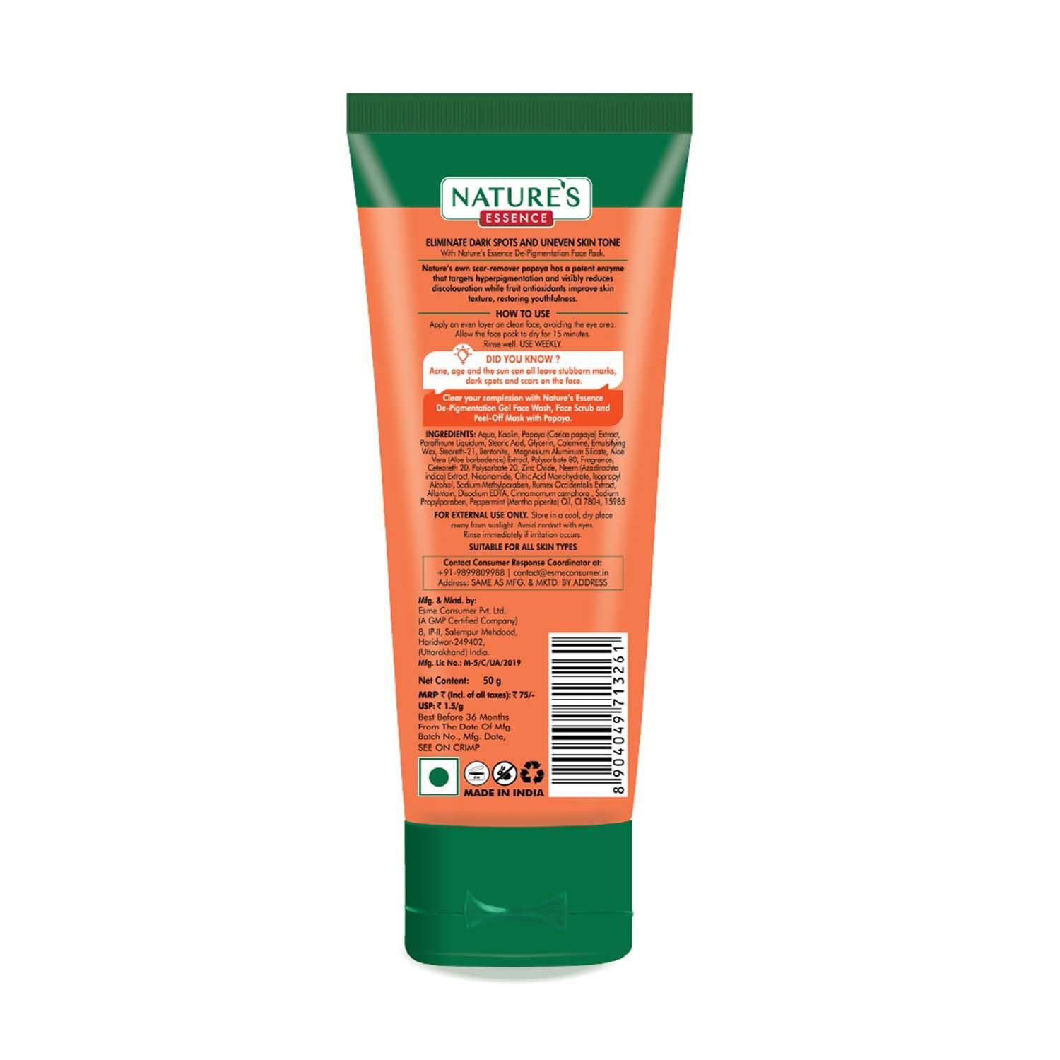 De-Pigmentation Papaya Face Pack