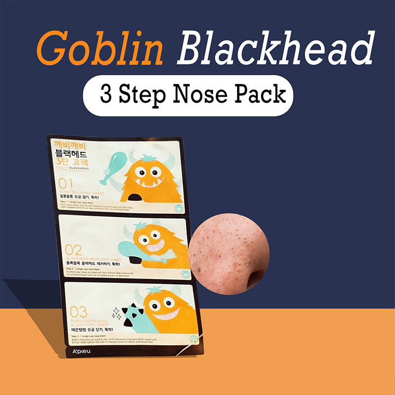 Goblin Blackhead 3-step Nose Pack